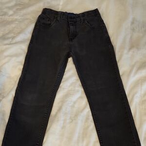 Levi's Black Classic Jeans with Timeless Denim Texture